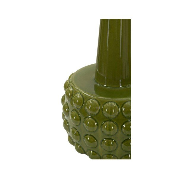 Biała/zielona lampa stołowa ceramiczna z tekstylnym kloszem (wysokość 51,5 cm) Gress – Mauro Ferretti-image-3
