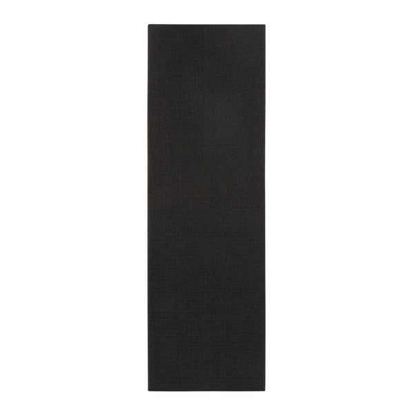 Czarny chodnik odpowiedni na zewnątrz BT Carpet Sisal, 80x500 cm