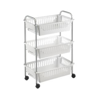 Wózek z 3 koszykami Metaltex Oslo, wys. 63 cm