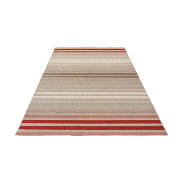 Czerwono-kremowy dywan odpowiedni na zewnątrz NORTHRUGS Paros, 160x230 cm-image-1