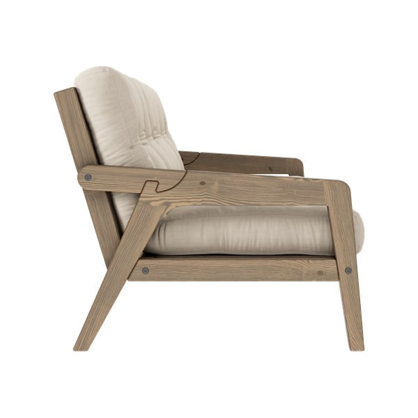 Beżowa rozkładana sofa 204 cm Grab – Karup Design-image-4