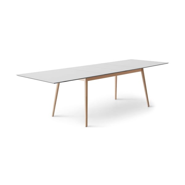 Biało-naturalny rozkładany stół z białym blatem 100x210 cm Meza – Hammel Furniture-image-1