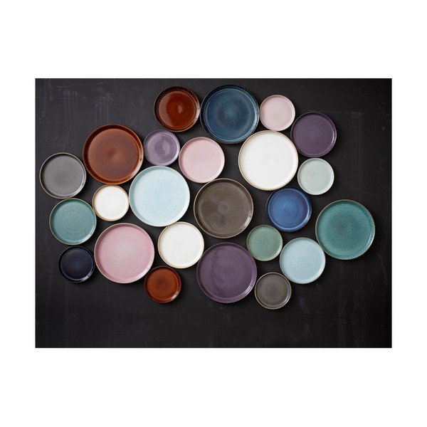 Czarno-niebieski kamionkowy talerz ø 27 cm Gastro Dark Blue/Black – Bitz-image-3