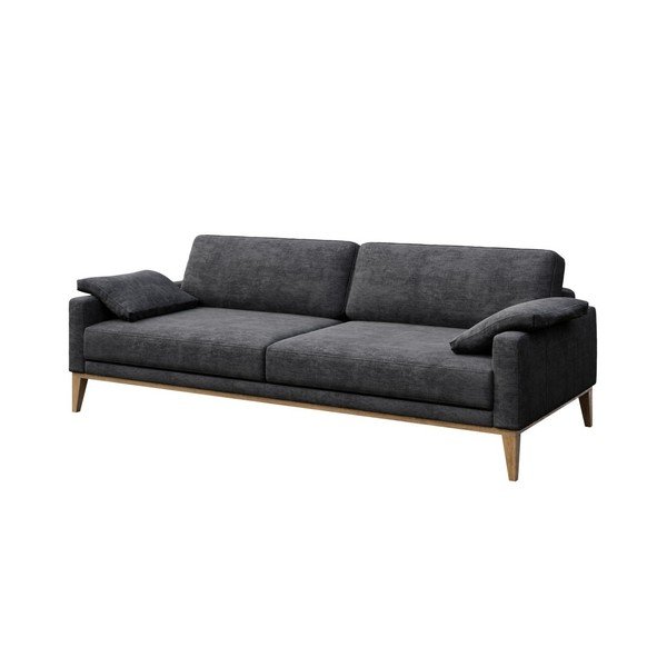 Ciemnoszara sofa trzyosobowa MESONICA Musso, 211 cm-image-2