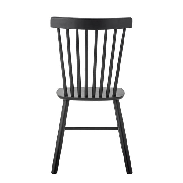 Czarne krzesło z litego drewna kauczukowego Mill – Bloomingville-image-3