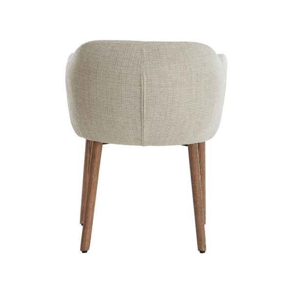 Beżowe tapicerowane fotele jadalniane zestaw z podłokietnikami 2 szt. Blaine – Light & Living-image-4