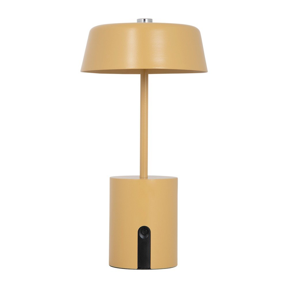 Metalowa lampa stołowa LED w kolorze ochry (wysokość 22,5 cm) Elemental LED – Leitmotiv