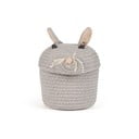 Szary tekstylny dziecięcy kosz na zabawki ø 15x15 cm Mini Renata the Rat – Lorena Canals