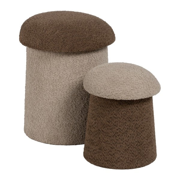 Brązowo-beżowy puf – Ixia