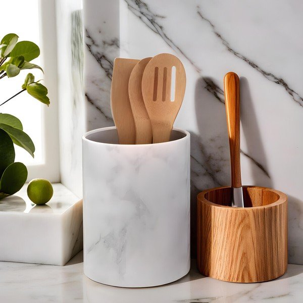 Stojak na przybory kuchenne ze stali nierdzewnej Easton – Premier Housewares-image-1