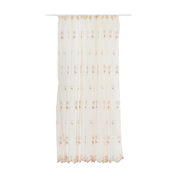 Beżowa firanka 140x245 cm Edith – Mendola Fabrics