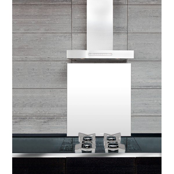 Biała szklana płyta ochronna na ścianę przy kuchence Wenko, 70x60 cm-image-3