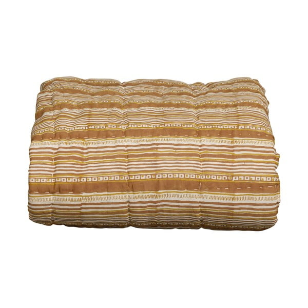 Brązowa/beżowa bawełniana narzuta na łóżko dwuosobowe 220x265 cm Banding – BePureHome-image-4