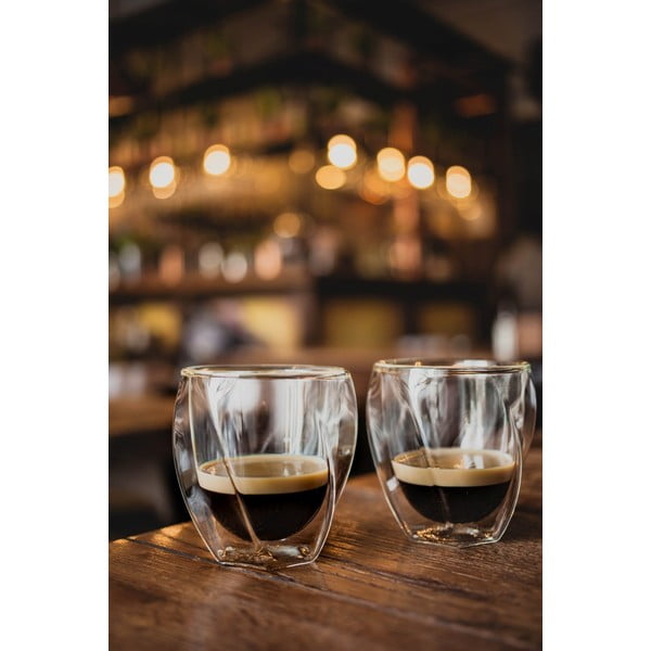 Kubki do cappuccino z podwójną ścianką zestaw 2 szt. 250 ml Cristallo – Vialli Design-image-1