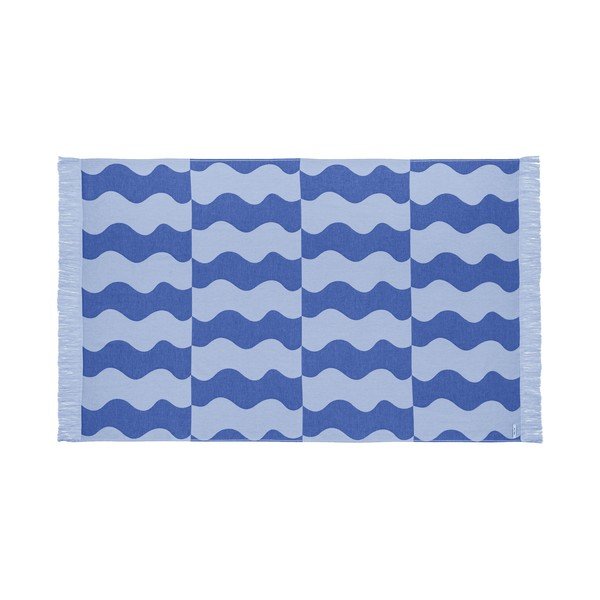 Niebieski bawełniany ręcznik plażowy 100x160 cm Nugo – noo.ma