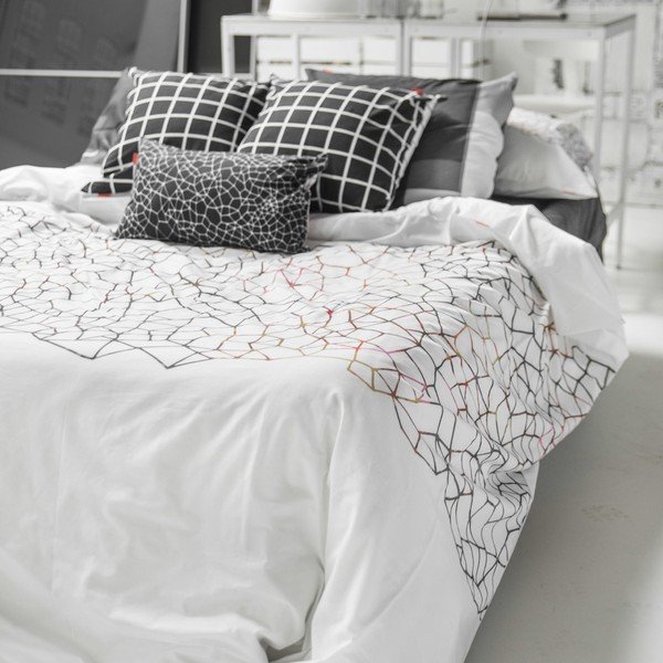 Bawełniana poszwa na kołdrę Blanc Net, 200x200 cm-image-4