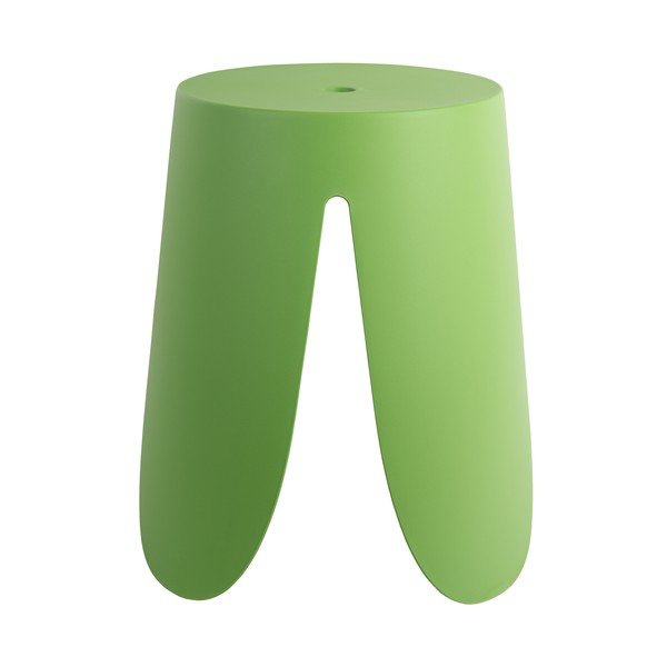 Zielony plastikowy stołek Ravish – Leitmotiv-image-2