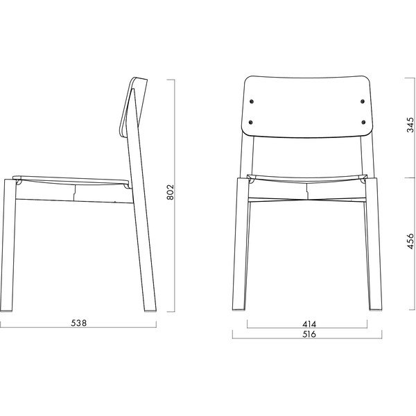 Czerwone krzesło sztaplowane Wem – noo.ma-image-4