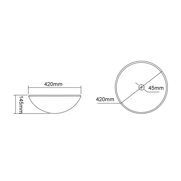 Szklana okrągła umywalka ø 42 cm Puketa – Sapho-image-4