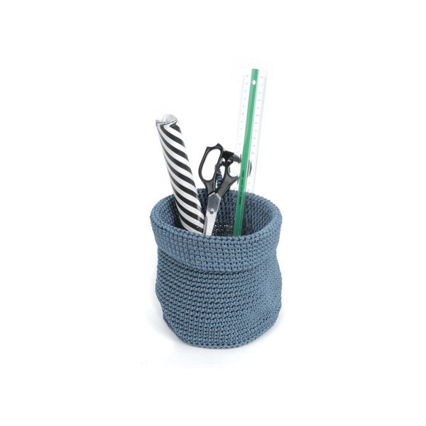 Zestaw 3 niebieskich koszyków na kwiaty PT Living Weave-image-1