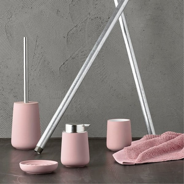 Różowy porcelanowy kubeczek na szczoteczki Zone Nova, ⌀ 8 cm-image-2