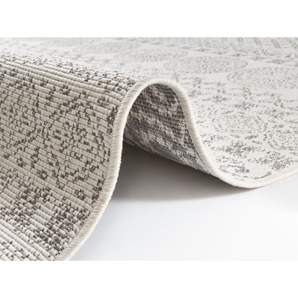 Szaro-biały dywan odpowiedni na zewnątrz Ragami Circle, 80x150-image-1
