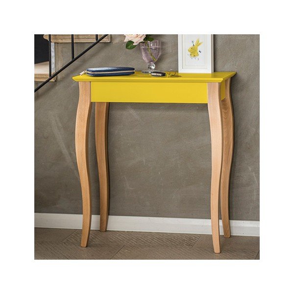 Żółta konsola Ragaba Console, dł. 65 cm-image-2