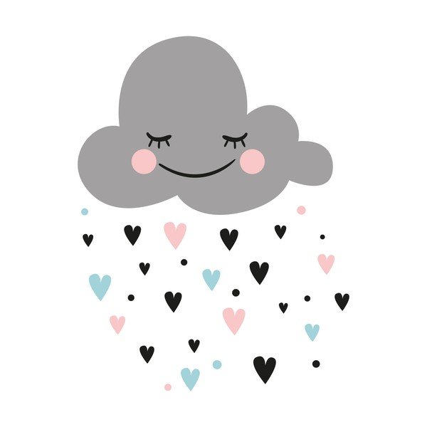 Komplet naklejek ściennych Ambiance Cloud-image-2