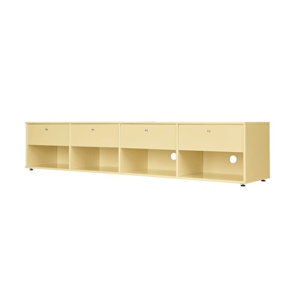 Jasnożółta szafka pod TV 214x45 cm Mistral – Hammel Furniture-image-1