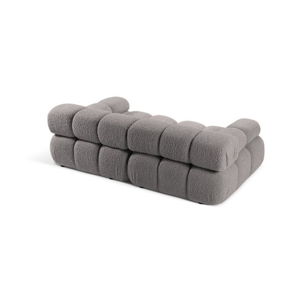 Jasnoszara sofa modułowa z materiału bouclé 188 cm Bellis – Micadoni Home-image-4