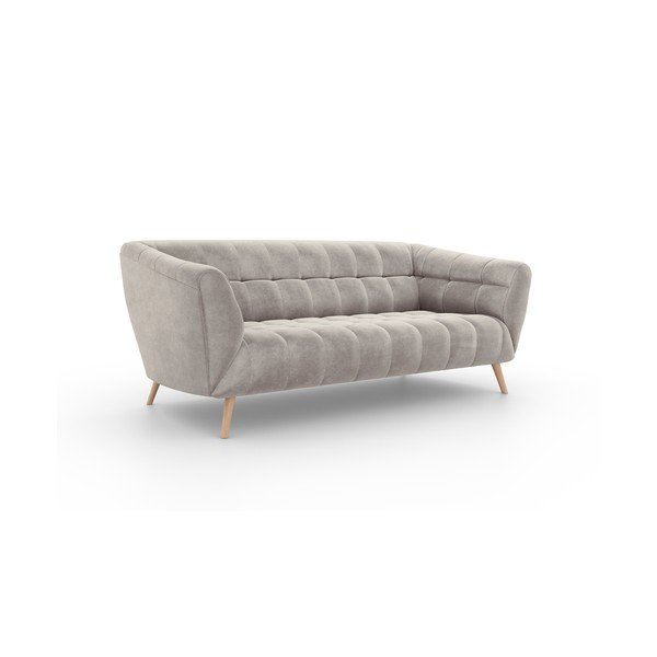 Beżowa sofa z aksamitnym obiciem Interieurs 86 Étoile, 210 cm-image-2