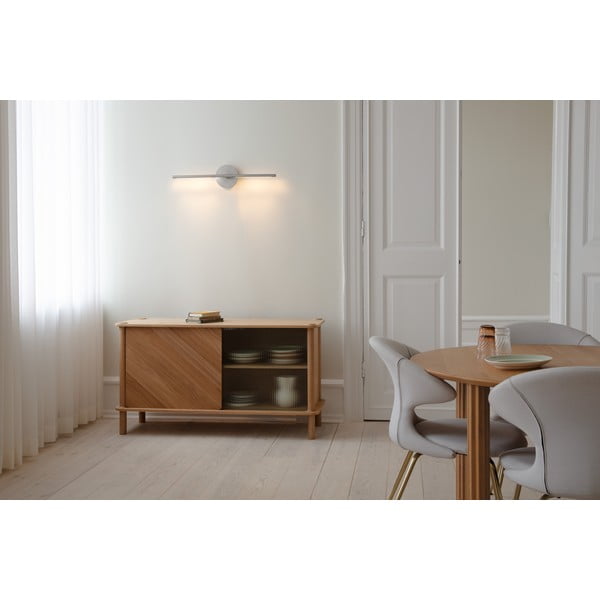 Metalowy kinkiet LED w kolorze srebra ze ściemniaczem Omni Wall – UMAGE-image-2