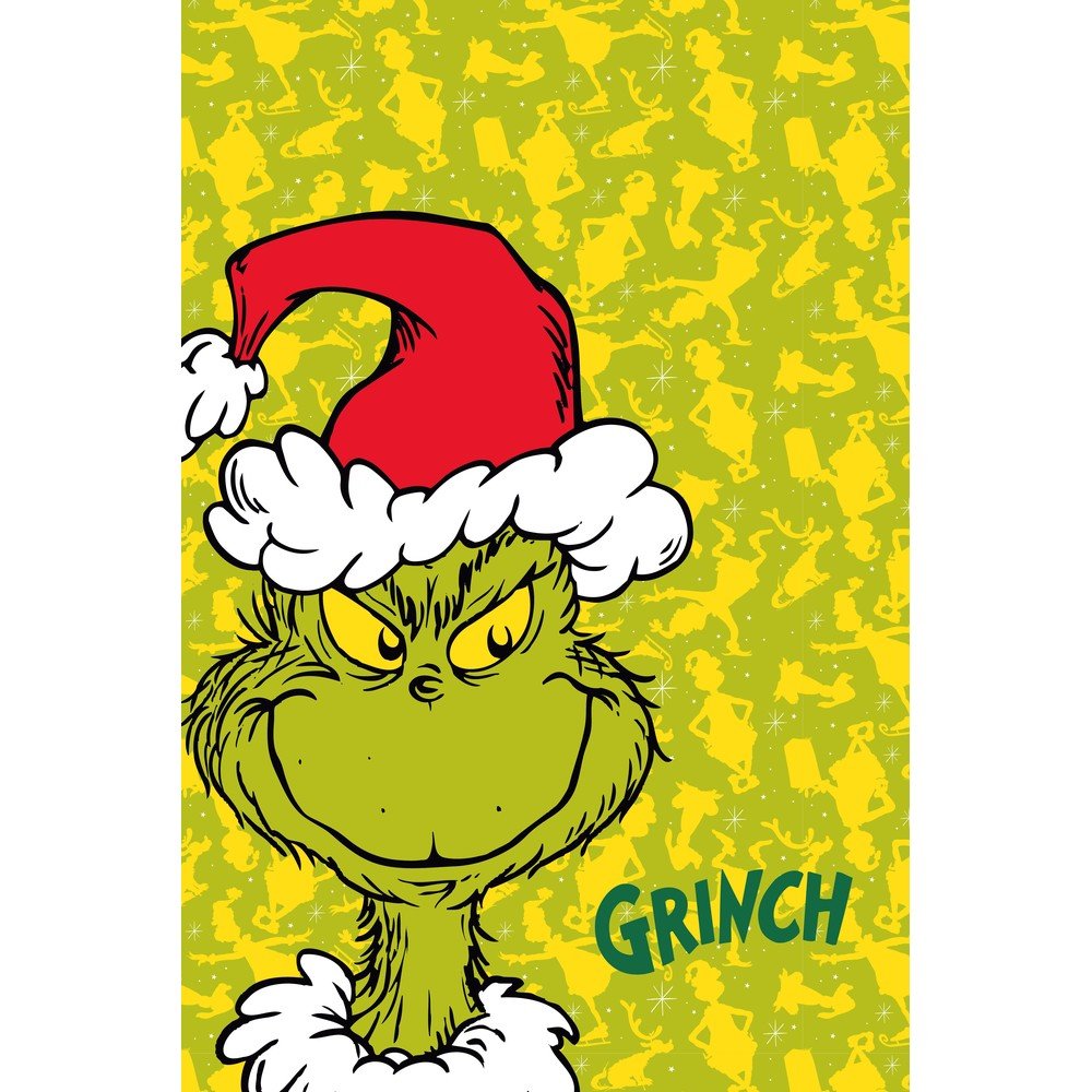Zielony polarowy koc dziecięcy 100x150 cm Grinch – Jerry Fabrics