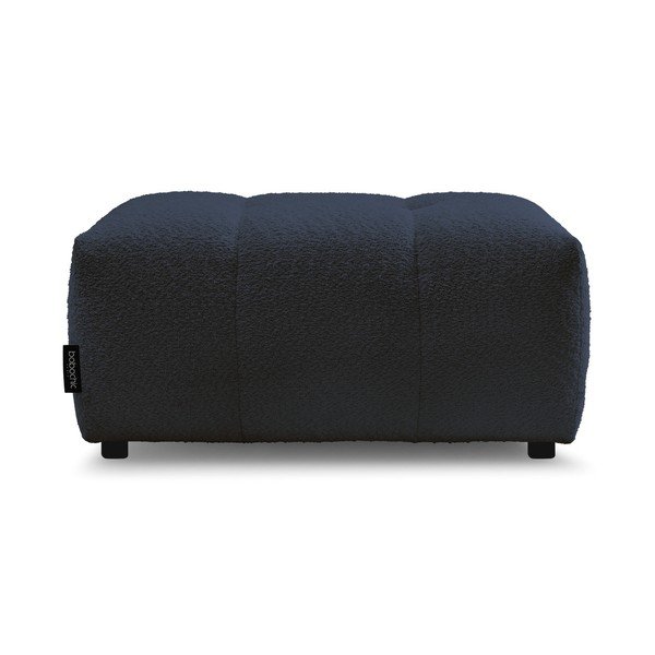 Niebieski podnóżek z materiału bouclé Roxelane – Bobochic Paris