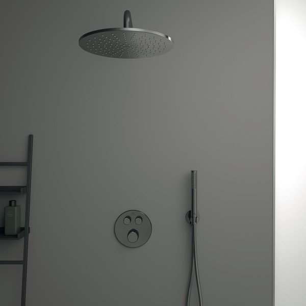 Metalowa deszczownica w kolorze srebra z połyskiem IdealRain – Ideal Standard-image-3