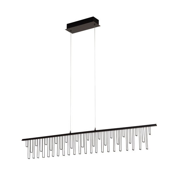 Aluminiowa lampa wisząca LED ze ściemniaczem w kolorze srebra z połyskiem Stellar – Nova Luce