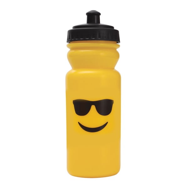 Sportowa butelka na wodę Bergner Emoticon Sunglasses, 600 ml