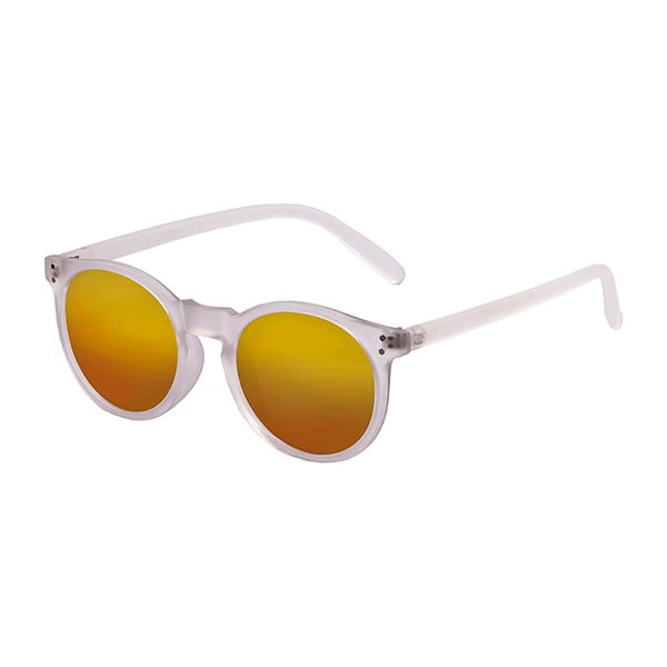 Matowo-przezroczyste okulary przeciwsłoneczne z żółtymi szkłami Ocean Sunglasses Lizard Richards