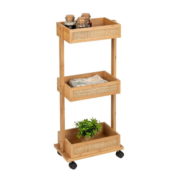 Bambusowy regał łazienkowy Wenko Allegre-image-4