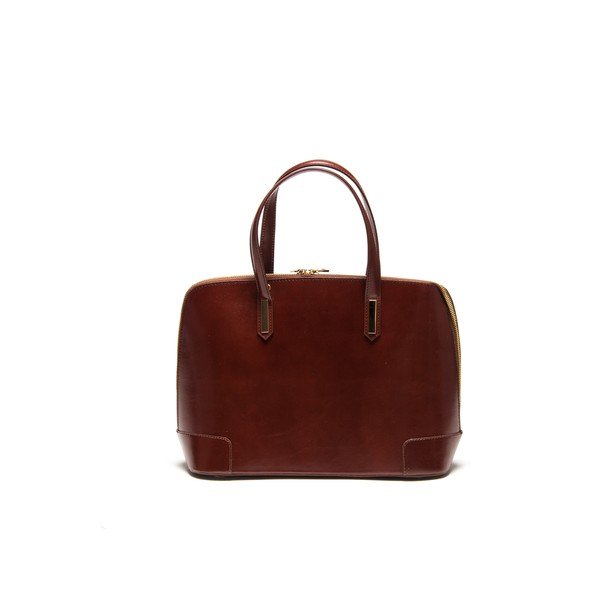 Torebka skórzana Classic Marrone-image-2