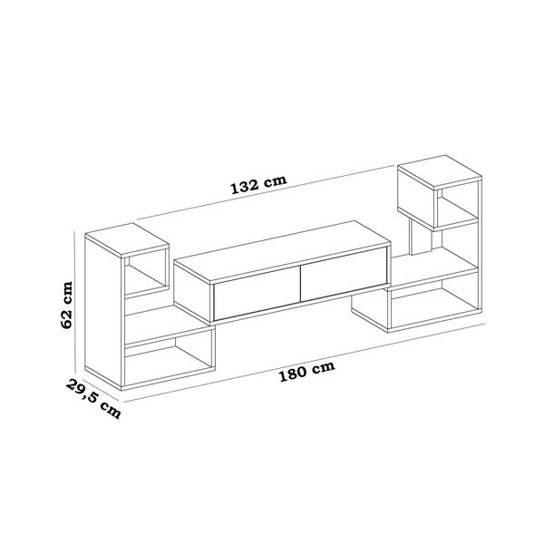 Biały stolik pod TV Mobito Design Sharp-image-3