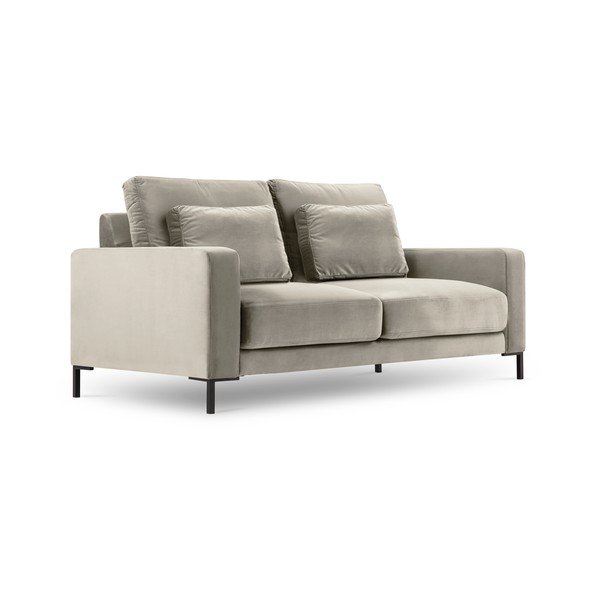 Beżowa sofa z aksamitnym obiciem Interieurs 86 Seine, 158 cm-image-2