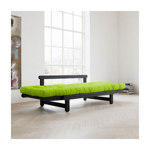 Sofa rozkładana Karup Beat Black/Lime-image-1