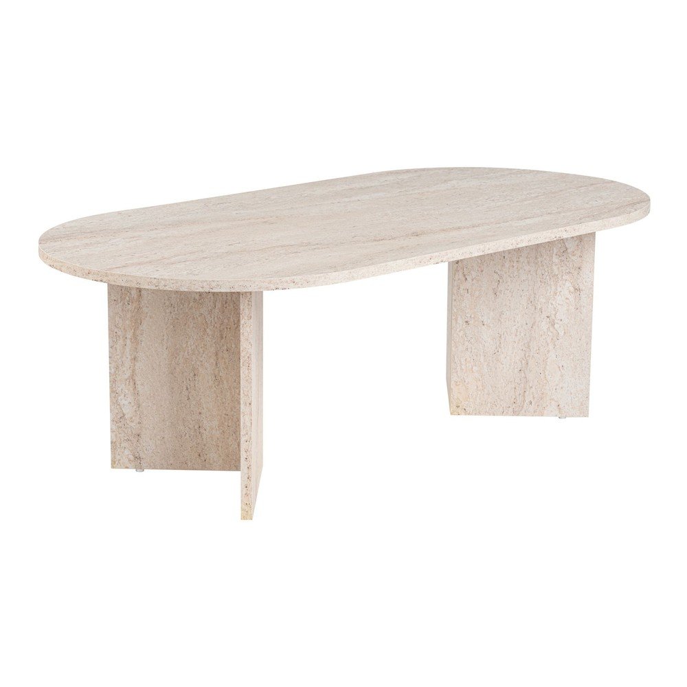 Beżowy stolik z półmatowym wykończeniem 60x119 cm Sable – Kalune Design