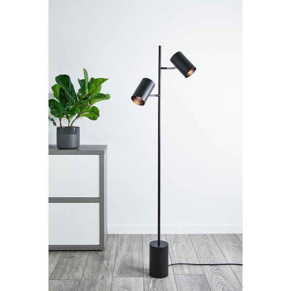 Czarna lampa stojąca Twin – Markslöjd-image-1
