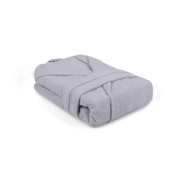 Szary bawełniany szlafrok w rozmiarze M Cappa – Foutastic-image-2