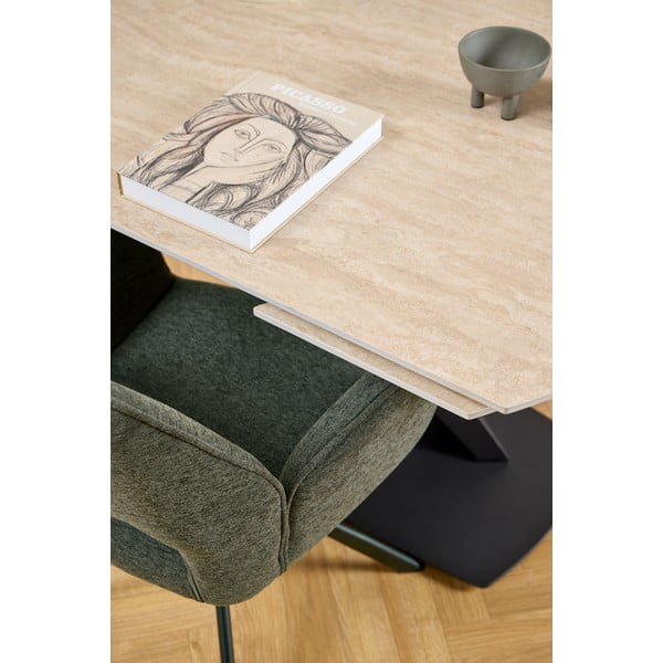 Ciemnozielone krzesło z podłokietnikami Graham – Actona-image-3