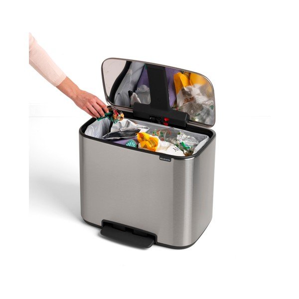 Kosz na śmieci ze stali nierdzewnej Brabantia, 36 l-image-2