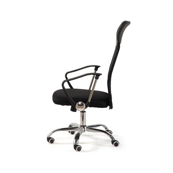 Czarne tapicerowane krzesło biurowe Arco – Bonami Essentials-image-3