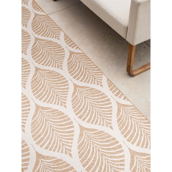 Chodnik odpowiedni na zewnątrz w beżowo-śmietankowym kolorze 80x250 cm Duet Liora – NORTHRUGS-image-4